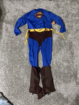 Superman Returns Deluxe Muscle Child Costume Rubies 882302 Large No Cape