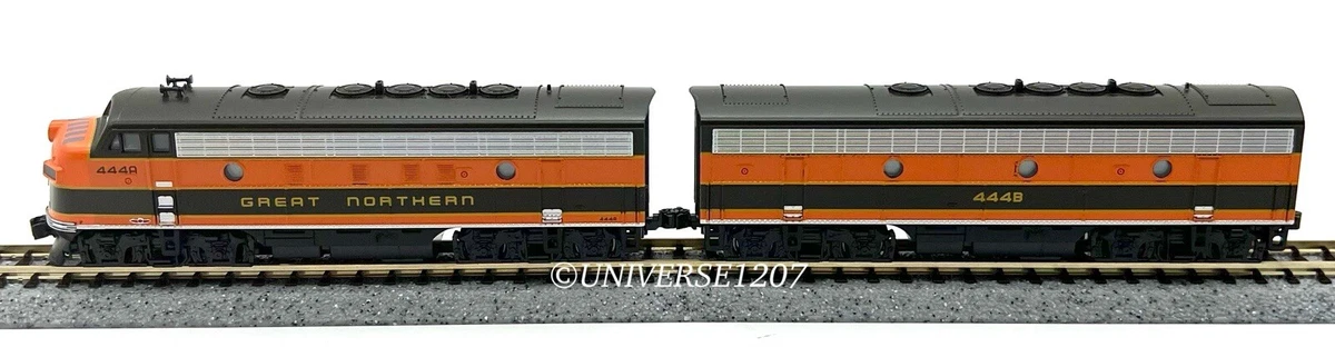 N Scale Kato 106 0420 LS F7A B Great Northern 444A 444B w ESU Sound DCC NIB