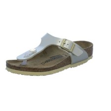 Birkenstock Gizeh Kids Sandals Thongs Flip Flops Shoes Electric Taupe metallic