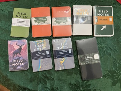 Lot of 9 SEALED Field Notes 3-Pack pocket notebooks HARD TO FIND