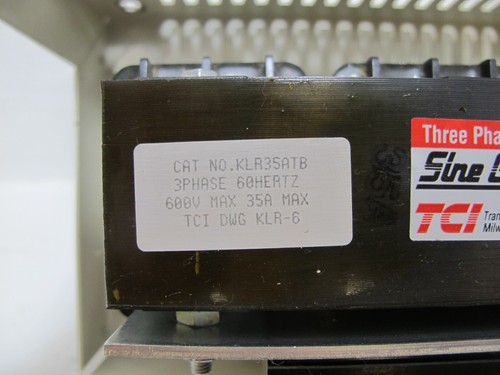 Trans-Coil KLR35ATB-2 TCI KLR 35 Amp Line Reactor Sine Guard KLA35ATB2 600 3 PH - Picture 4 of 20