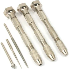 6 Pin Vise Diamond Coated Bead Reamers Beading Tools Jewelers Jewelry Repair