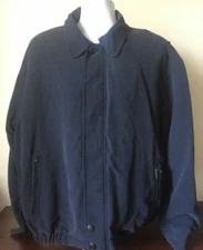 WeatherProof Jacket Full Zip Blue Mens XL Coat 78% Rayon 22% Polyester