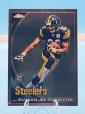 2010 Topps Chrome Emmanuel Sanders #C106 Rookie Card (RC) - Steelers Broncos. rookie card picture