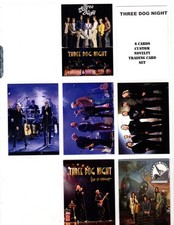 THREE DOG NIGHT CUSTOM NOVELTY TRADING CARD 6 CARDS SET THREE DOG NIGHT CUSTOM NOVELTY TRADING CARD 6 CARDS SET