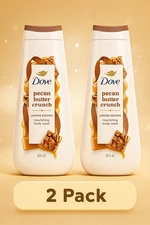 (2 Pack) Dove Body Wash Holiday Treats Pecan Buttercrunch 20 oz Limited Edition