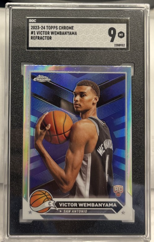 VICTOR WEMBANYAMA RC ウェンバンヤマ REFRACTOR Victor Wembanyama 2023-24 Topps Chrome RC Refractor Parallel #1