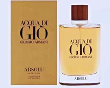 Aqua Di Gio Giorgio Armani Absolu Profumo Eau De 100ml/3.4 OZ (SEALED NEW BOX)