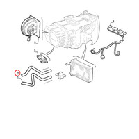 Flexibler Schlauch Klimaanlagenanlage Fiat Uno Original 7732249
