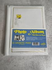 New old stock Vintage Pioneer Magic Magnetic white photo album 20 Magnetic pages
