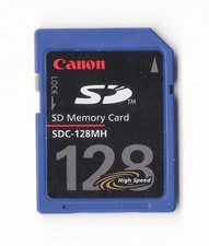 Genuine Canon 128 MB High Speed Secure Digital SD Memory Card SDC-128MH 