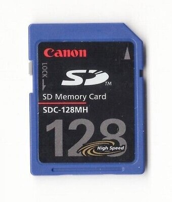 Genuine Canon 128 MB High Speed Secure Digital SD Memory Card (SDC-128MH)