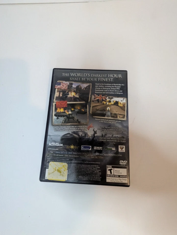 Call of Duty Finest Hour - Playstation 2 PS2 - Complete - Image 4 of 4