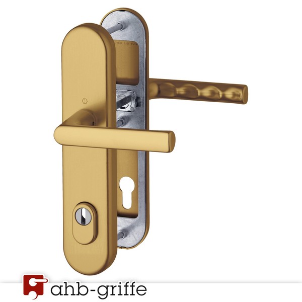 Hoppe Schutzbeschlag Hamburg Za Alu Bronze Langschild Tg 10/92 Mm-image