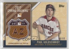 2017 Topps MLB Spring Training Logo Gold 14/99 Paul Goldschmidt Patch 2j6
