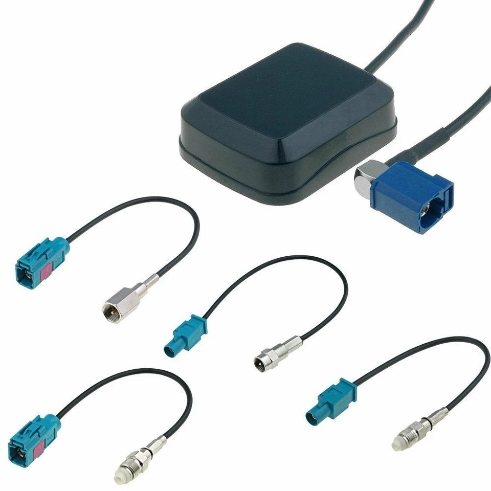 SYSTAFEX / BLUEBIRD KFZ Autoradio GPS Antenne Adapter Stecker FME Fakra Buchse mit Kabel