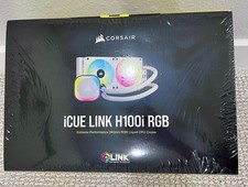CORSAIR iCUE LINK H100i RGB Liquid CPU Cooler - QX120 RGB Fans - White