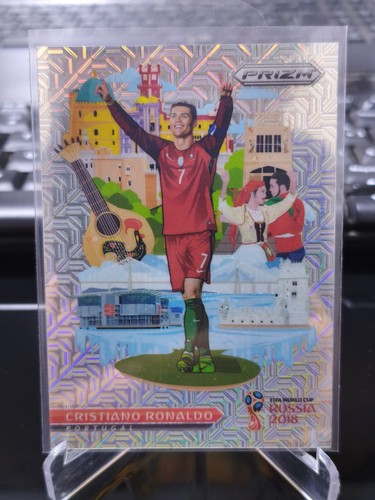 Cristiano Ronaldo [Mojo Prizm] #NL-18 2018 Panini Prizm World Cup National Landmarks card