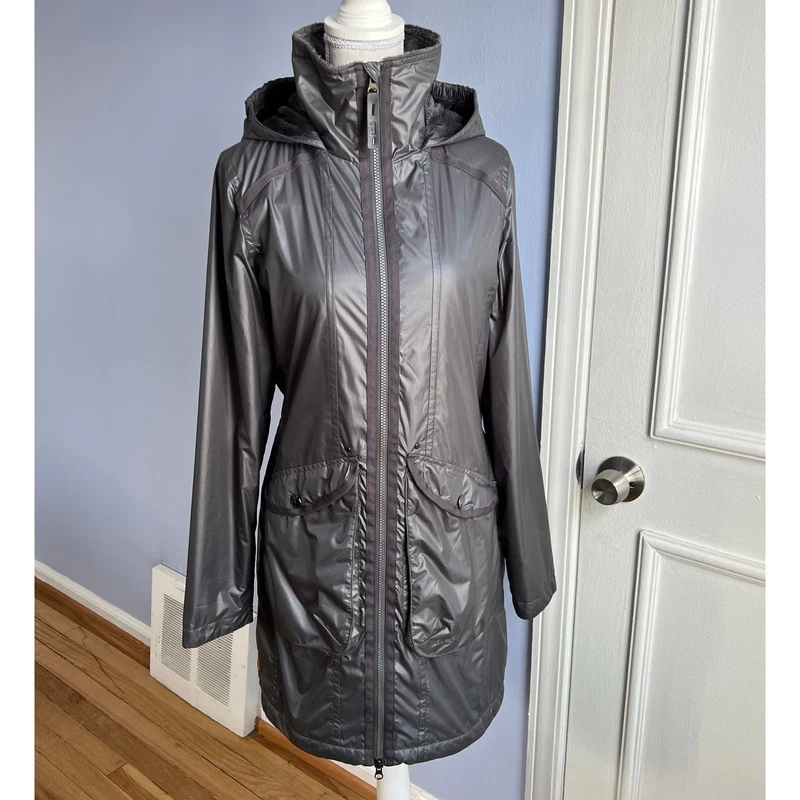 lole windproof water resistant hooded pockets jacket