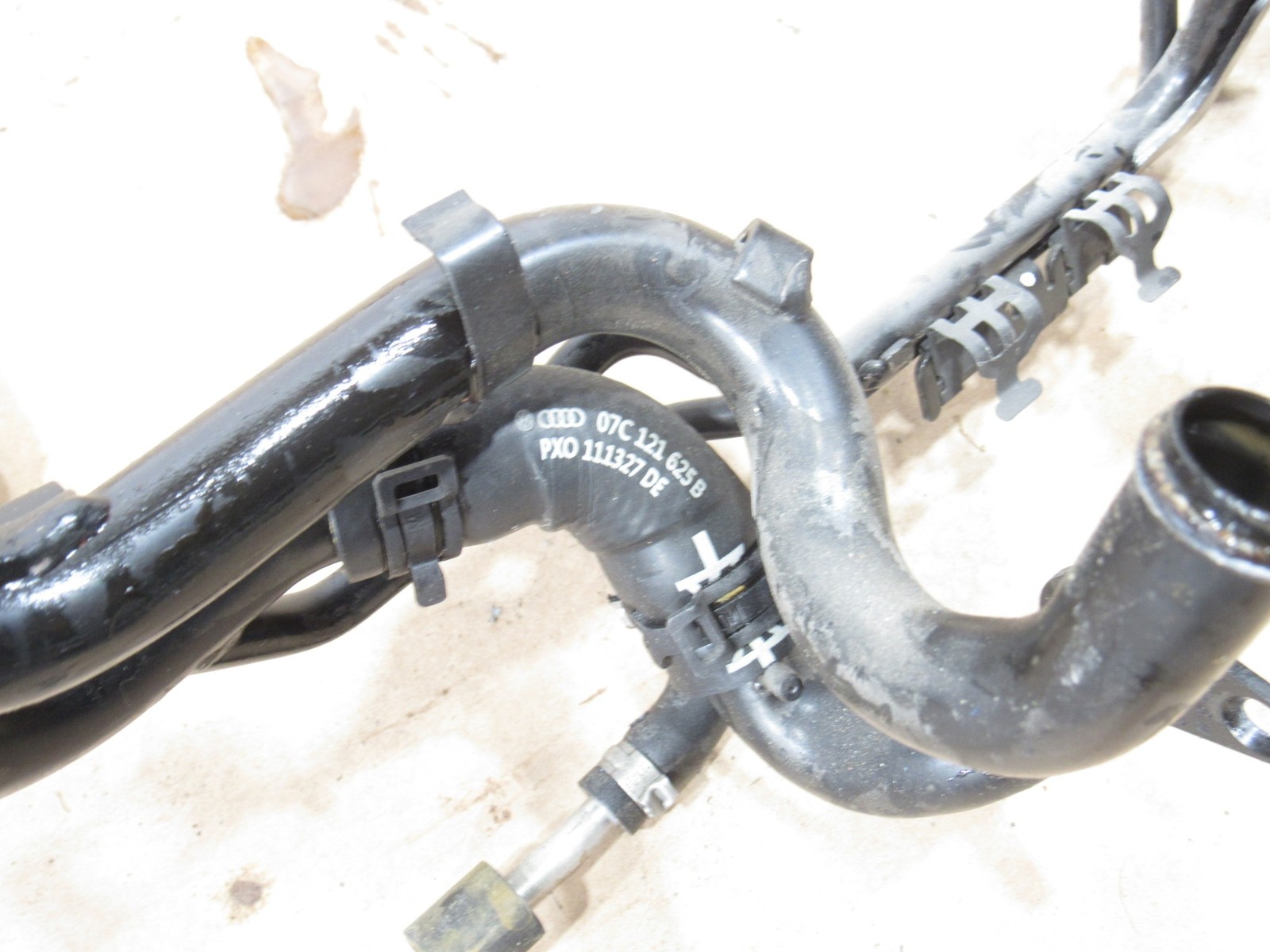 12-18 Bentley Continental GT W12 2015 6.0L Coolant Pipe Line Hose Tube Set |:A