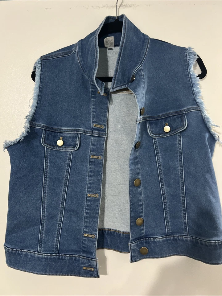 Chaleco Zumba Wear XLovely XL Zumba For All By All Jean con flecos Foto 2 de 3