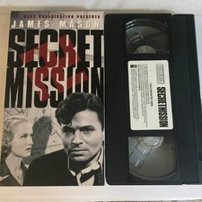 James Mason Secret Mission VHS Tape Ships  Same Day With Tracking