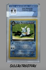 Dark Wartortle - 1 Edition - Pokémon Karte - near mint CGC 8,5 - non Holo - TCG