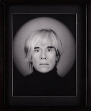 Andy Warhol by Robert Mapplethorpe 1990s U.S. Black and White Photo