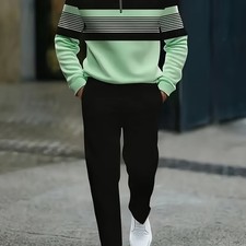 2025 early spring new fresh and beautiful men's fashion wear contrasting