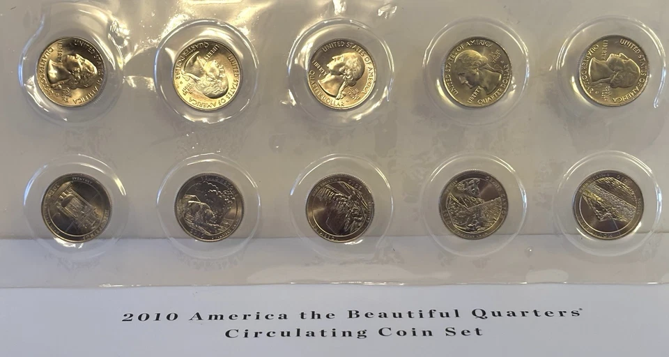 2010-2020 Complete America the Beautiful Quarters Circulating Coin Sets in OGM - Image 2 of 4