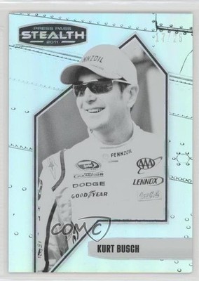 2011 Press Pass Stealth Black & White 17/25 Kurt Busch #22 y0i
