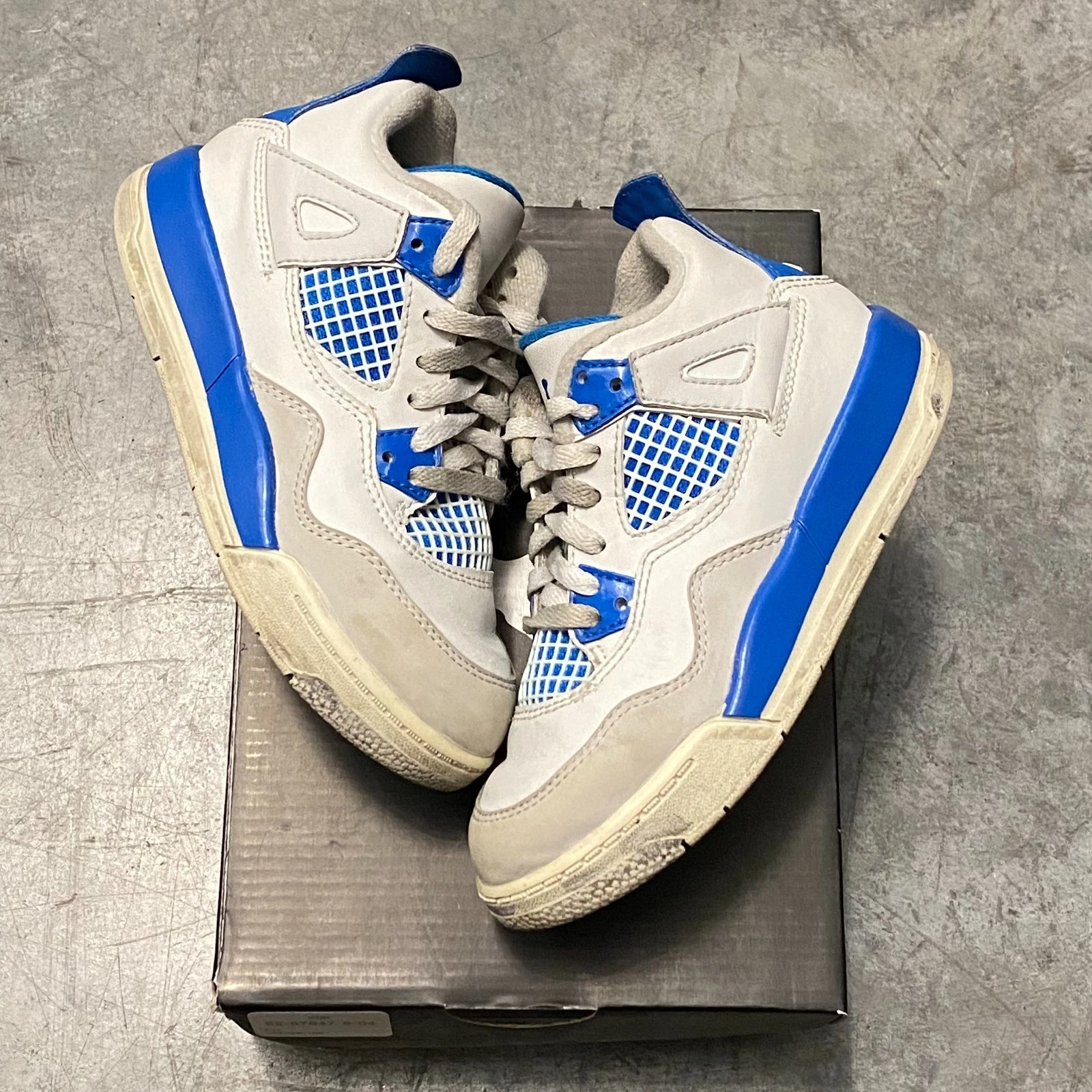 Taglia 11C Jordan 4 Retro PS "Military Blue" 308499 105 Pulito! Spedizione veloce!