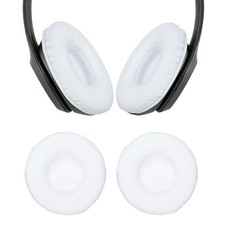 2pcs Ear Pads Replacement Cushions 3.3 Inch Headphone Ear Covers White