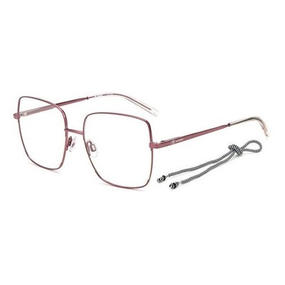 M Missoni Women's Square 55mm Eyeglasses Frames Burgundy Ivory MMI0021-NCK