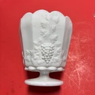 vintage westmoreland milk glass planter  vase 7” Tall