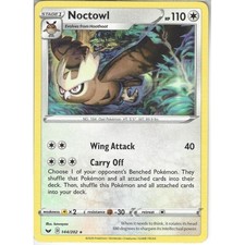 144/202 Noctowl : Rare Card : Sword & Shield (Base Set) Pokemon TCG