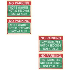 2 PCS Car Decals Vehicle Sticker No Parking Logo Handicapped Reminder Stickers