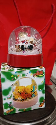Ampulle mit Weihnachtsmann Tisch mit elektronischer Spieluhr Stifthalter