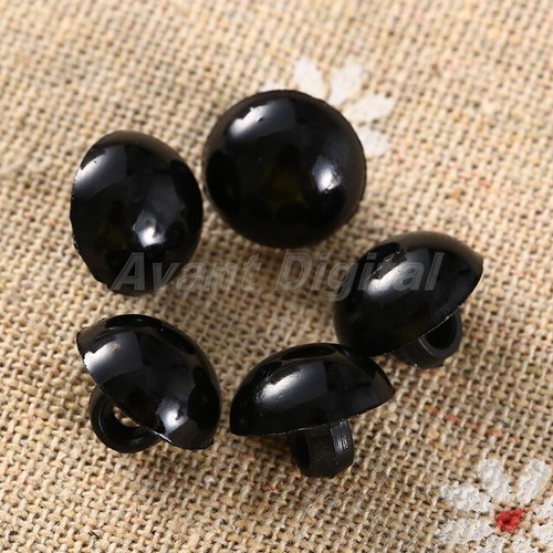 100X DIY Bear Doll Eyes Type Mushroom Domed Round Buttons Sewing Shank Craft - Picture 15 of 24