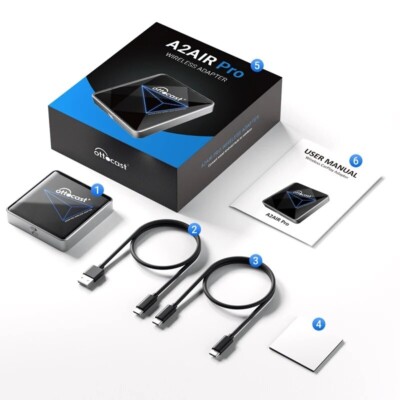 Ottocast Wired to Wireless Android Auto Adapter A2AIRPro