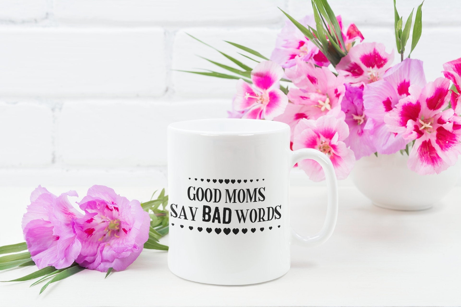 Funny Good Mom Bad Words Coffee Mug Gift for Mother's Day
