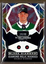 2020-21 Black Diamond Double Diamond Relic Rookies #BDRTD Ty Dellandrea RC /99
