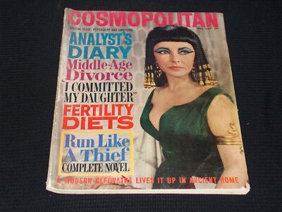 1962 MAY COSMOPOLITAN MAGAZINE - LIZ TAYLOR FRONT COVER - E 14286