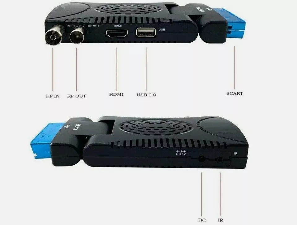 Decoder DIGITALE TERRESTRE Mini HD Dvb T2 Usb HDMI Presa Scart Ricevitore USB - Immagine 4 di 4