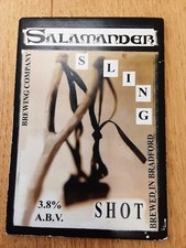 Beer pump clip badge, Salamander Brewing, Sling Shot