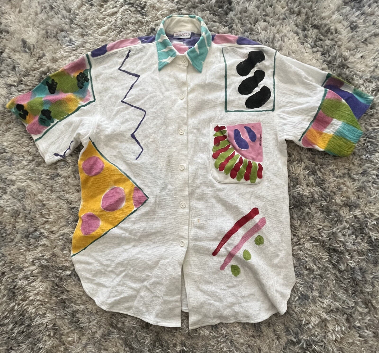 Valerie Lynn designer art wear hand painted womens bu… Gem