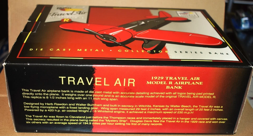 1929 Travel Air Model R diecast metal collector series Bank, Liberty by SpecCast - Image 2 of 4