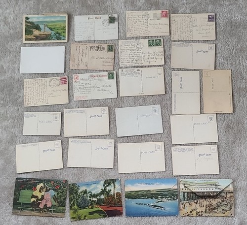 Lote 25 POSTALES DE COLECCIÓN CA MT ND West Cowboy 1914 1946 1957 cancelaciones carpeta FL - Imagen 10 de 14