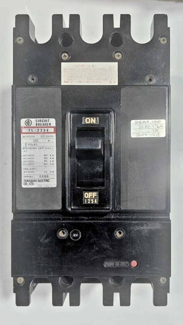 TERASAKI TL-225E New - Surplus Power Distribution Circuit Breaker