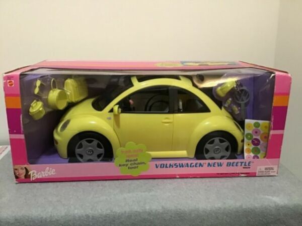 yellow barbie car